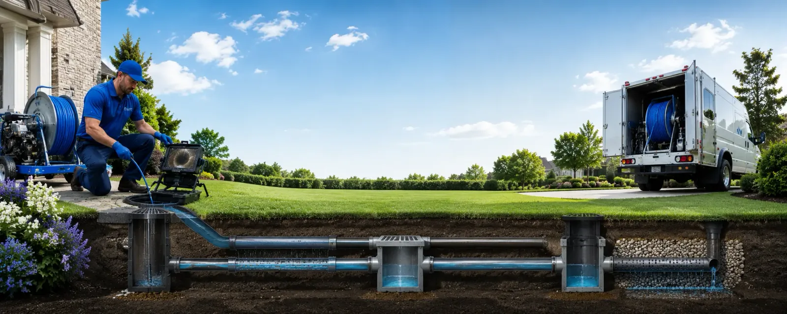 Outdoor drain cleaning information for Fortescue, NJ